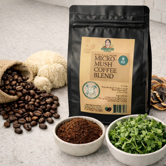 Organic microgreen and mushroom coffee 8-ounce size